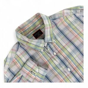 UNTUCKit Shirt Mens L Multicolor Plaid Long Sleeve Button Down Slim Fit